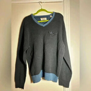 VTG 90’s Sport Mens Pullover Sweater Size XXL Navy/blue. Front Button Pocket.